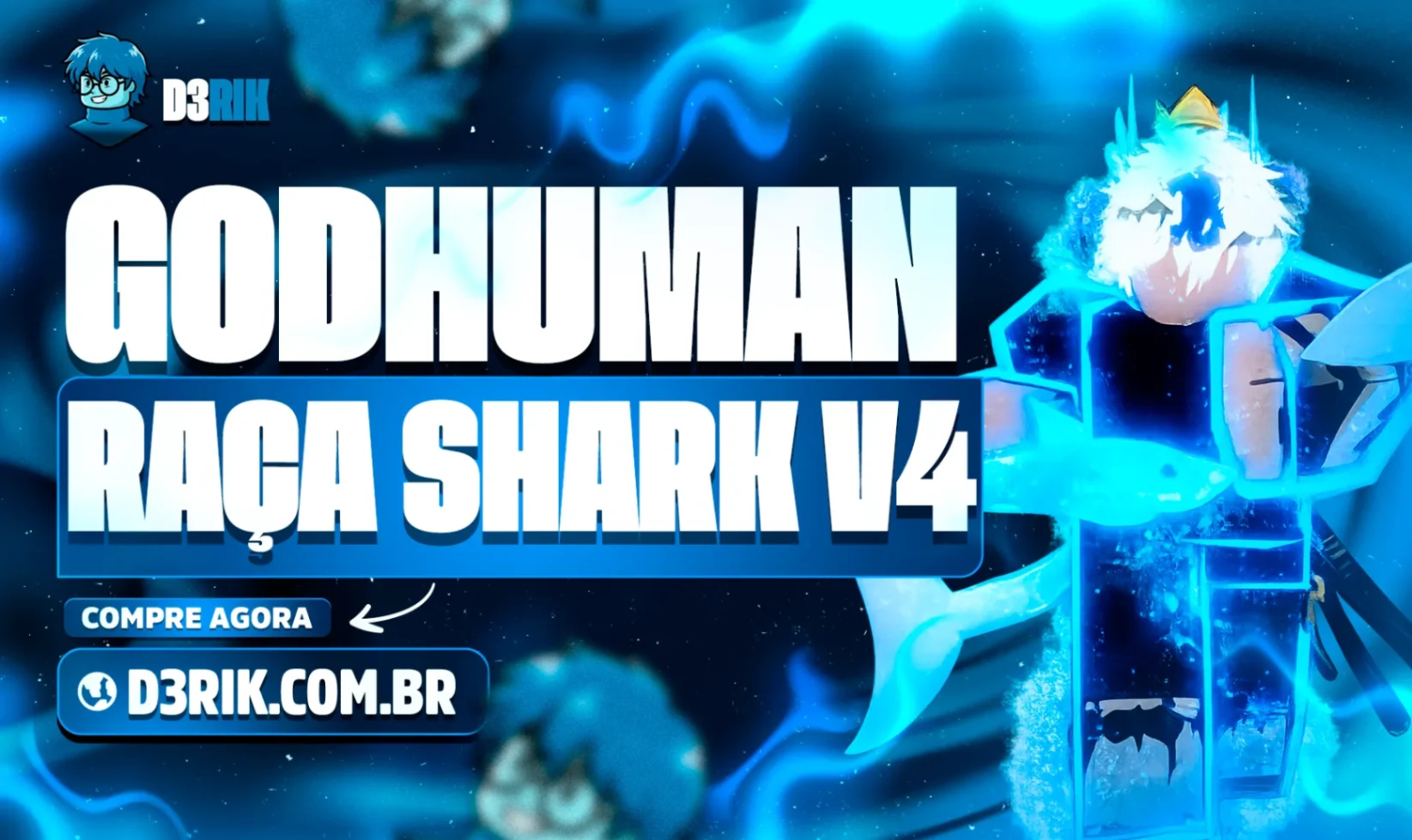 Shark V4 Full Gear + Skull Guitar + Cursed Dual Katana (CDK) + Godhuman + Level Máximo