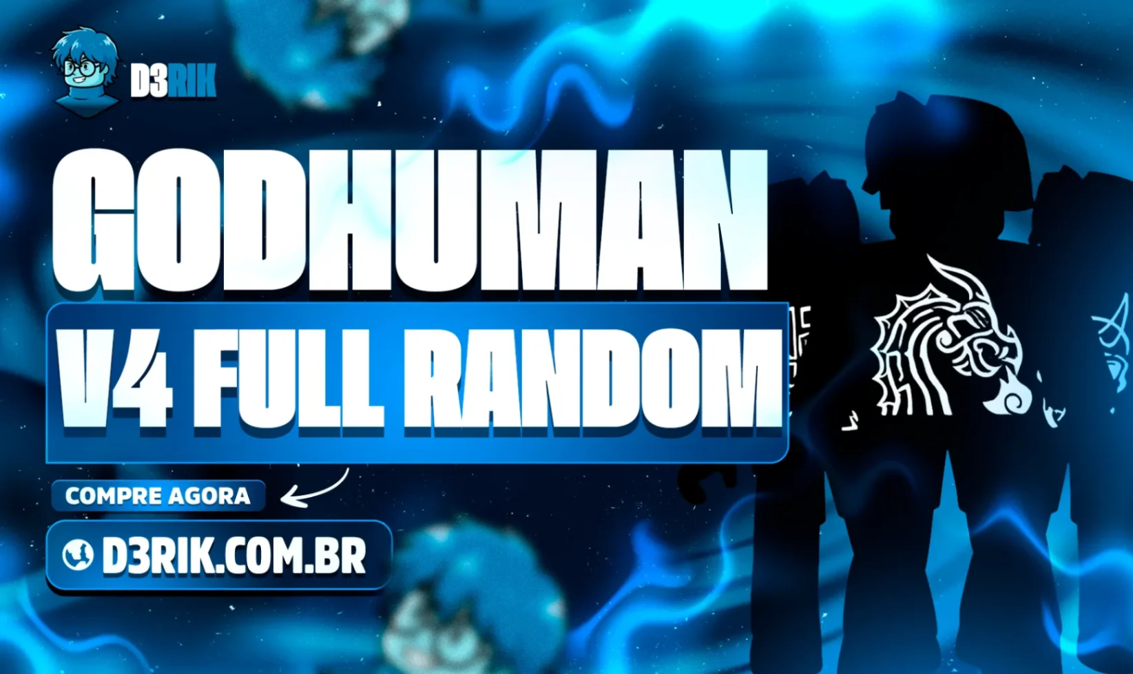 Raça V4 Aleatória Full Gear + Skull Guitar + Cursed Dual Katana (CDK) + Godhuman
