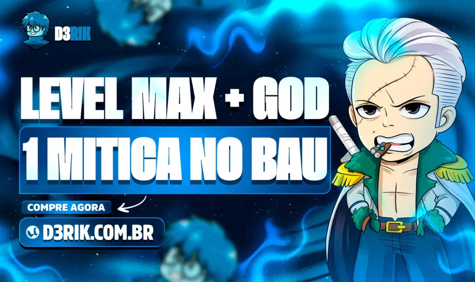 1 Fruta Mítica Garantida no Baú + Godhuman + Level Máximo