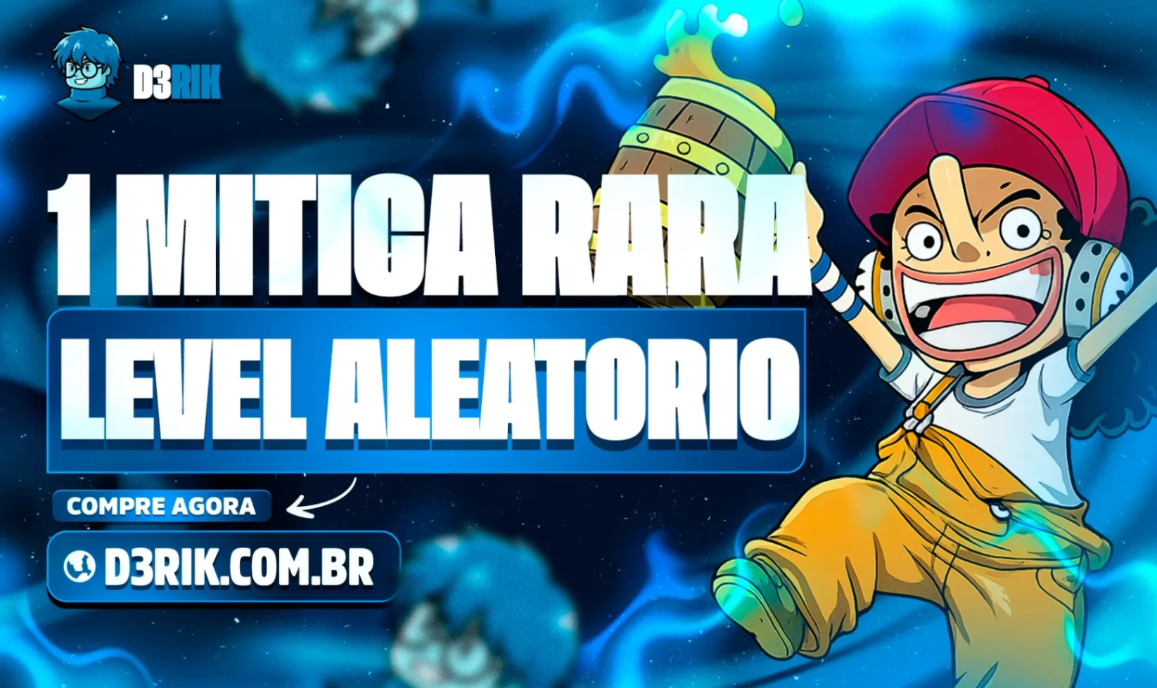 1 Fruta Mítica Rara Garantida no Baú + Level Aleatório